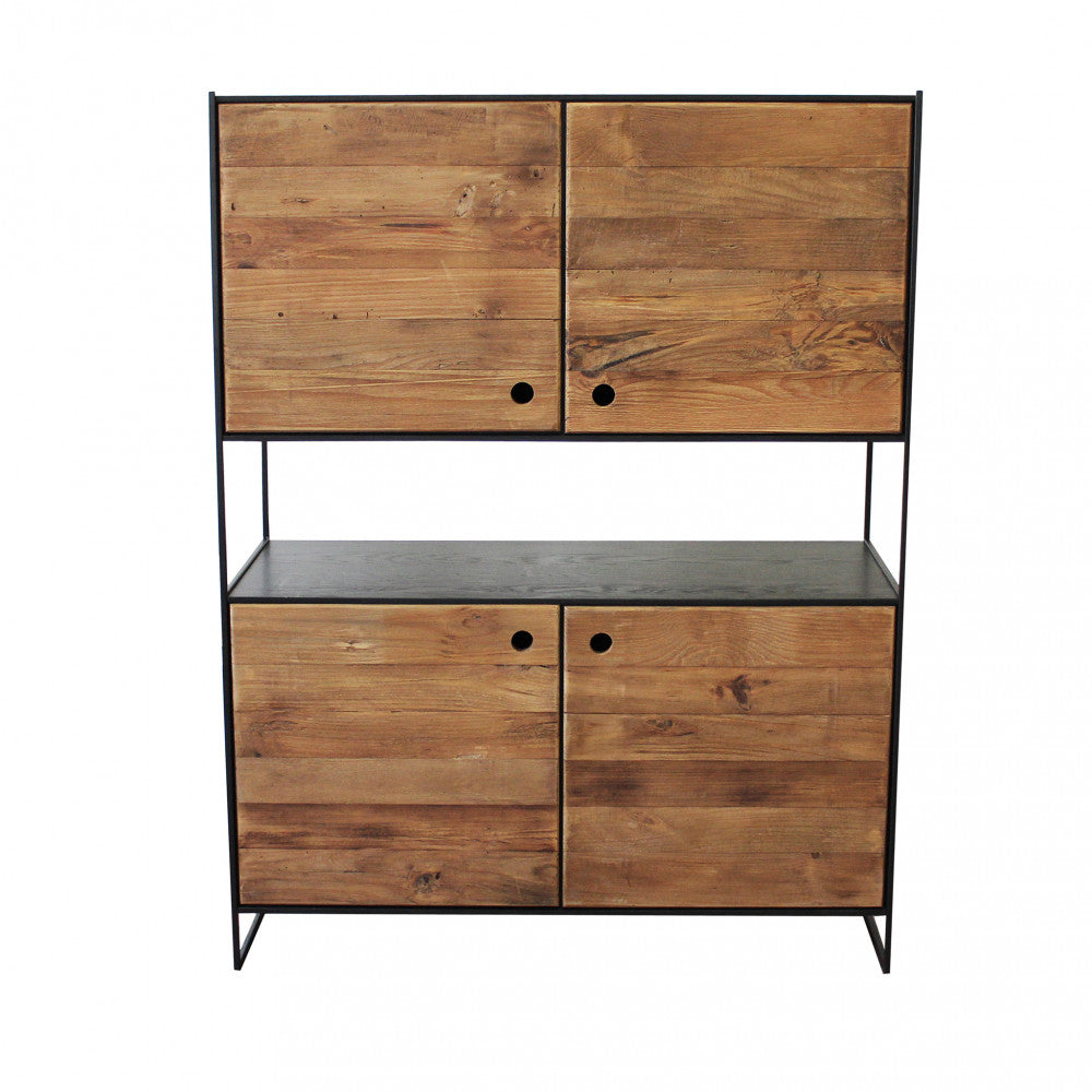 MOBILE ANSELM. Mobile in legno di pino riciclato Dimensioni: cm 100 x 40 x 131 h.
