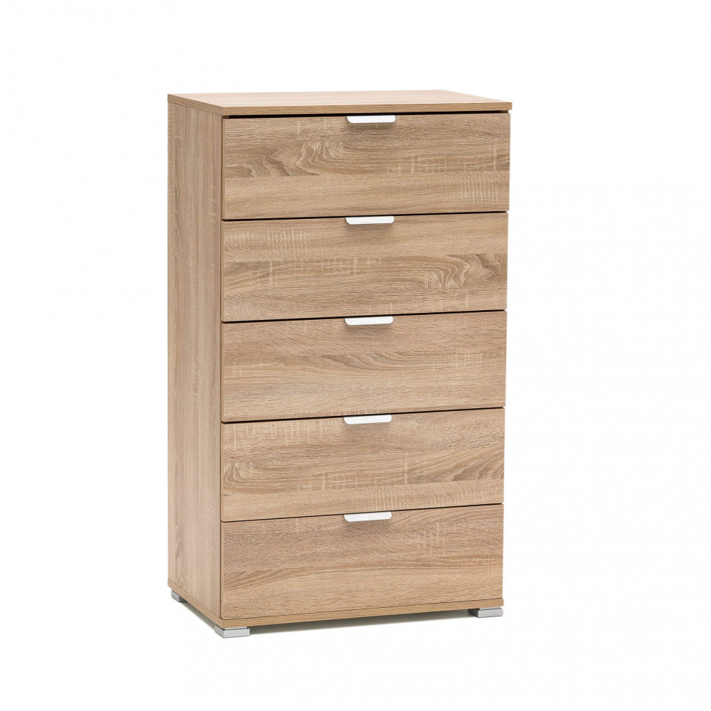 CASSETTIERA MEXY 5 CASSETTI NATURALE. Dimensioni: cm 60 x 38 x 103 h.