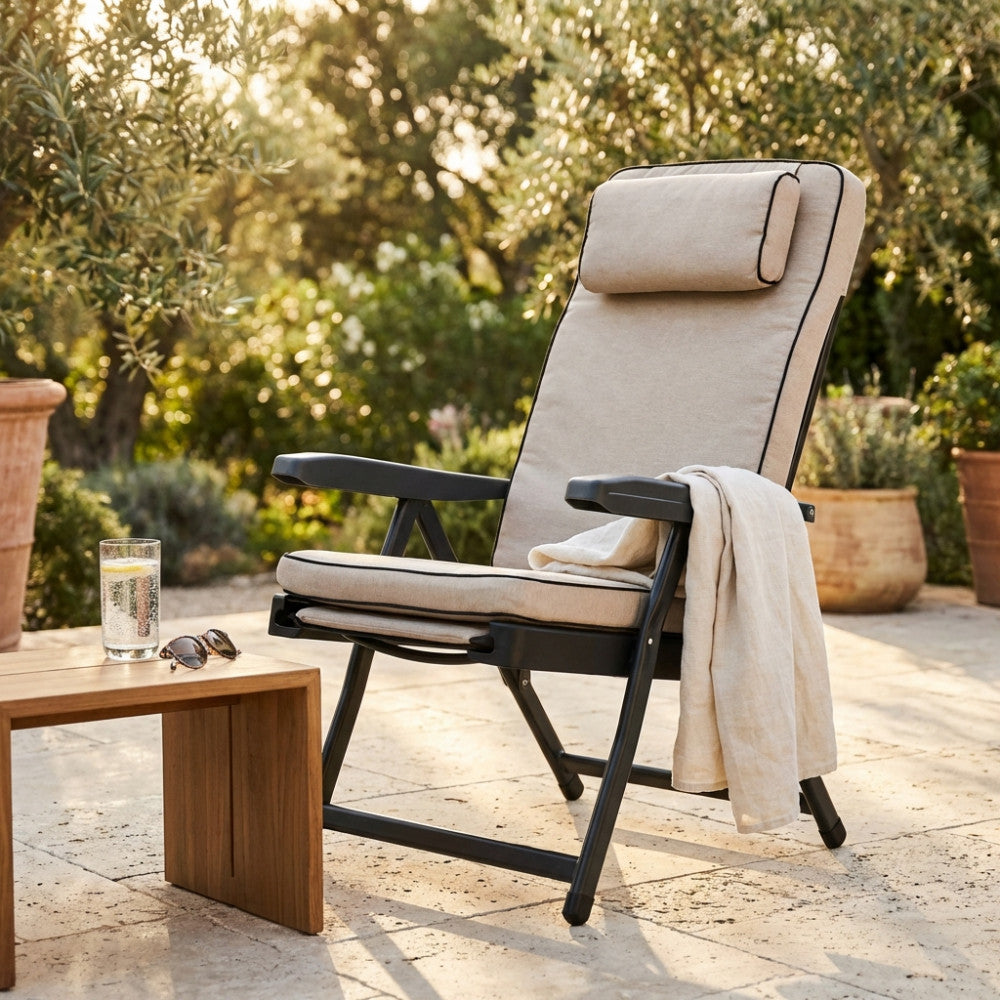POLTRONA PARADISO MODELLO CARRELLO SABBIA. Disponibile BEIGE o GRIGIA o ROSSA o AZZURRA Dimensioni:. Arredo Giardino