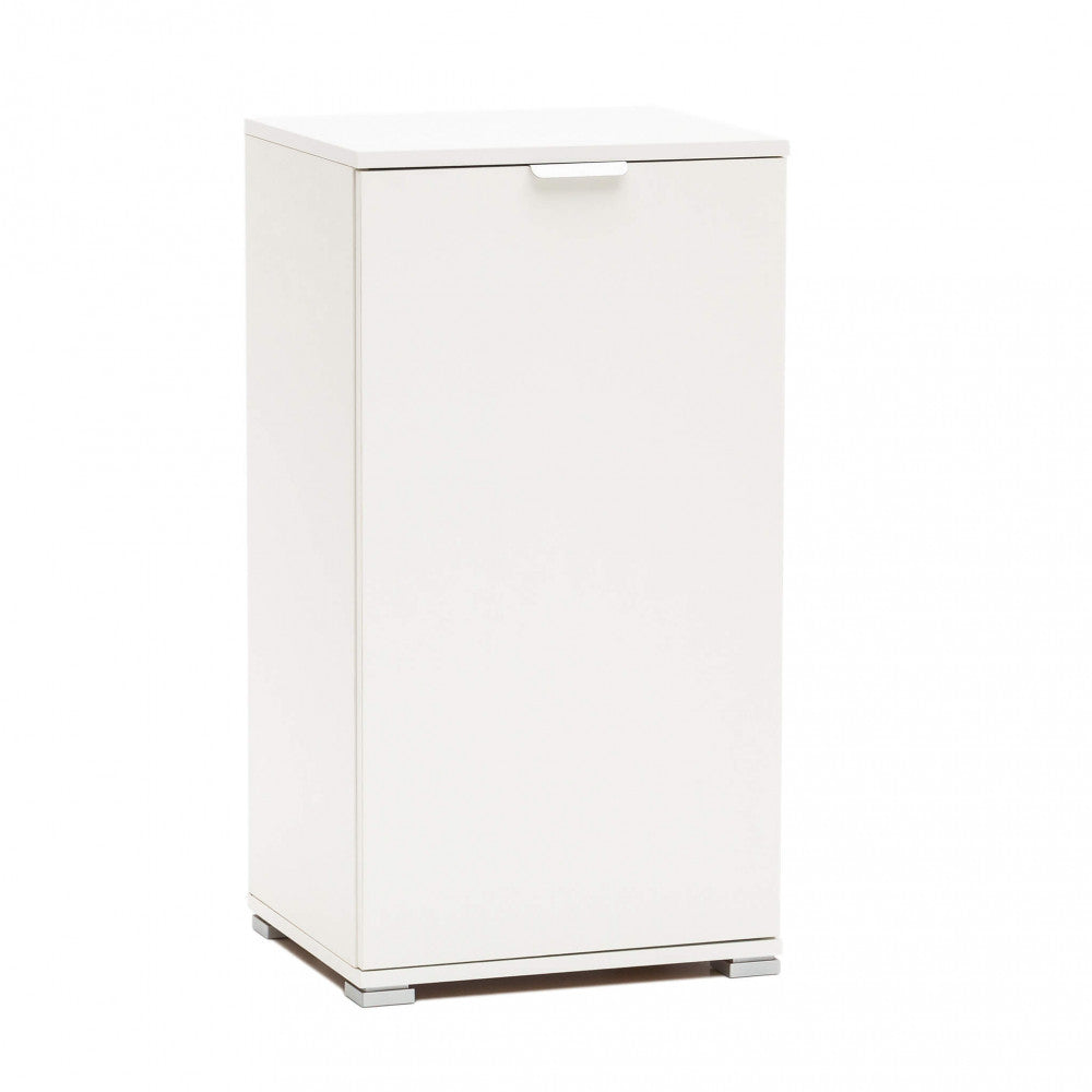 MOBILETTO KOS 1 ANTA BIANCA. Dimensioni: cm 45 x 38 x 85 h.