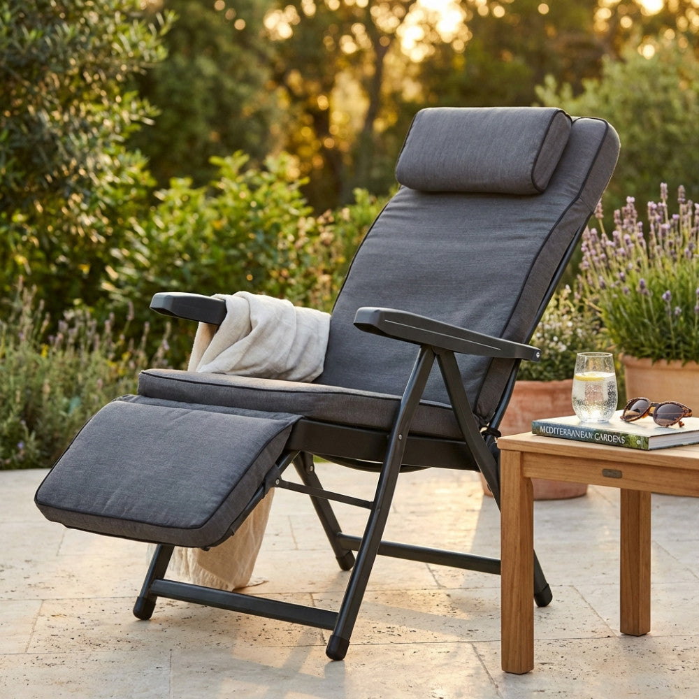 POLTRONA PARADISO MODELLO CARRELLO GRIGIA. Disponibile BEIGE o GRIGIA o ROSSA o AZZURRA Dimensioni:. Arredo Giardino