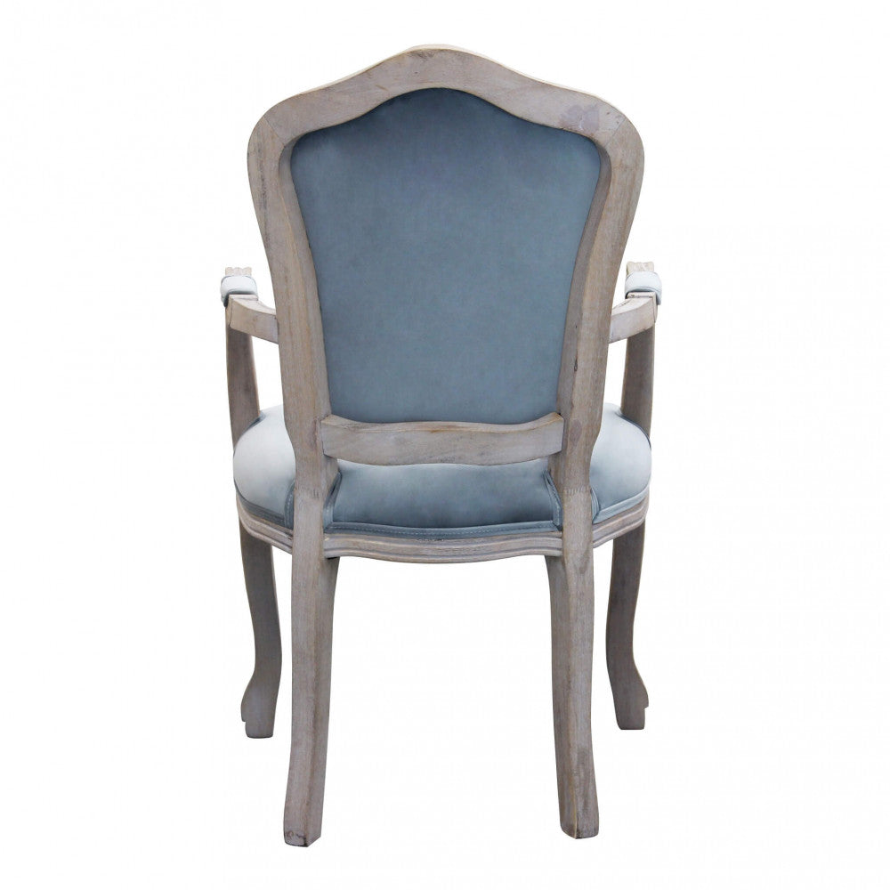 SEDIA CHARLENE IN VELLUTO GRIGIO. Dimensioni: cm 55 x 51 x 100 h.