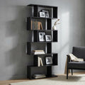 LIBRERIA ALANA GRIGIA E NATURALE. Libreria in melammina naturale o bianca o grigio scuro con 6 ripiani Dimensioni: 80 x 23,5 x 190,5 h.