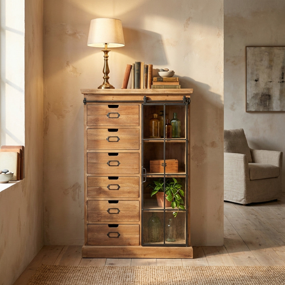 MOBILE CLAUDIUS. Dimensioni: cm 82 x 39,5 x 123 h.