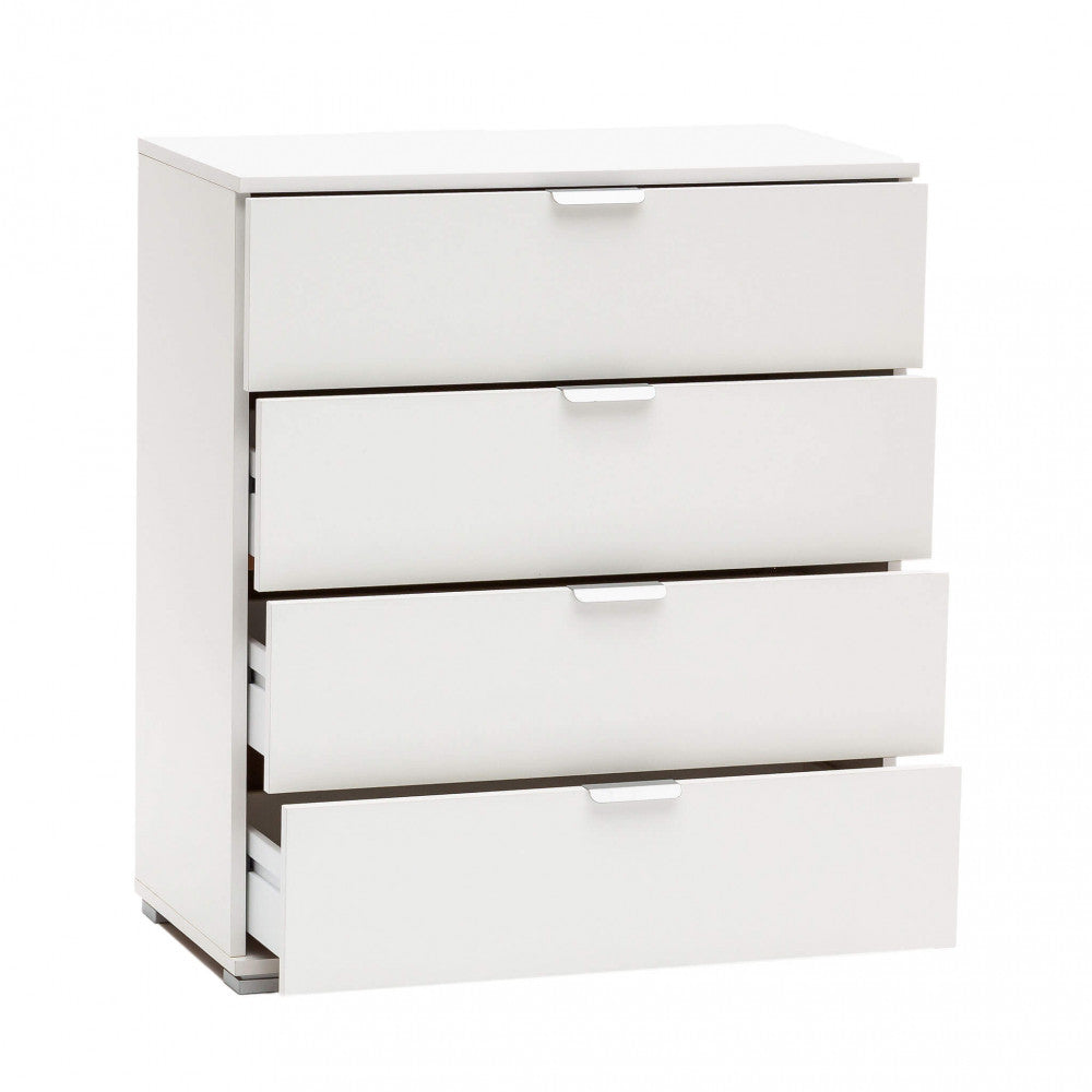 MOBILETTO YUKON 4 CASSETTI BIANCA. Dimensioni: cm 75 x 38 x 85 h.