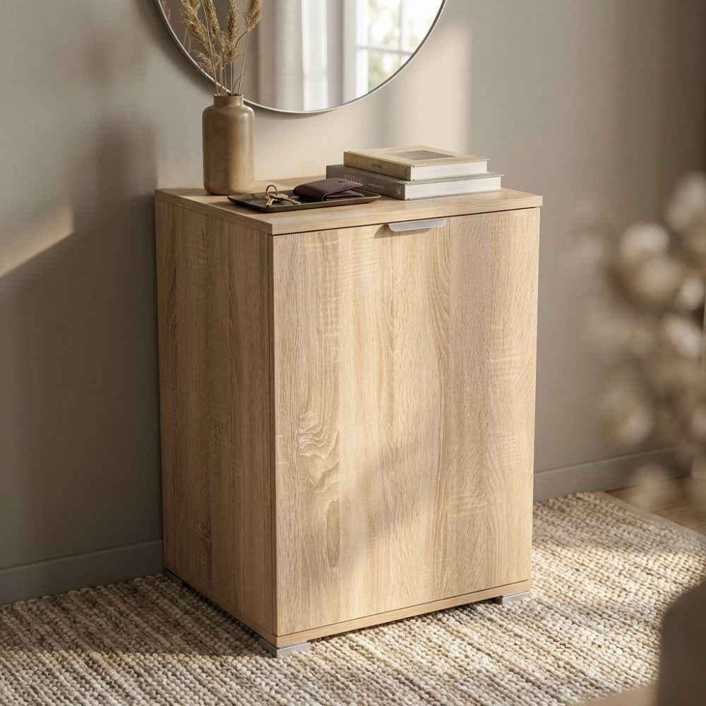 MOBILETTO KOS 1 ANTA NATURALE. Dimensioni: cm 45 x 38 x 85 h.