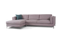 Divano Giotto 3 posti dx e penisola grande sx - 302 x 162 cm Rosa cipria