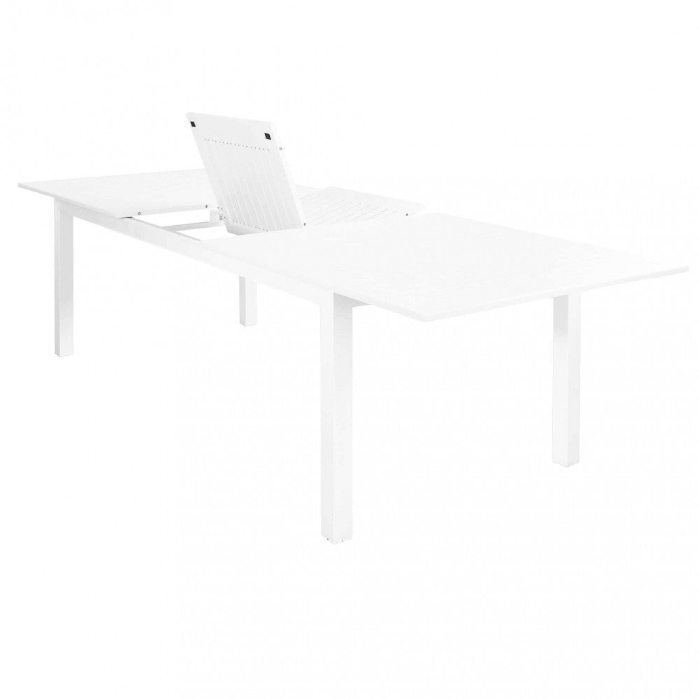 TAVOLO CUBA ALLUNGABILE 220/280 X 100. Struttura in alluminio verniciato BIANCO o TAUPE o TORTORA o ANTRACITE Dimensioni: cm 220/280 x 100 x 75 h. Arredo Giardino