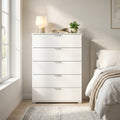 MOBILETTO EVERGLADE 5 CASSETTI BIANCA. Dimensioni: cm 75 x 38 x 103 h.