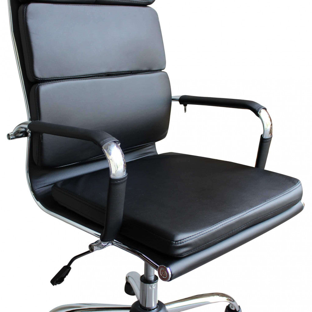 DOLLY OFFICE CHAIR. Dimensions: 55.5 x 63.5 x 109-117 cm h.