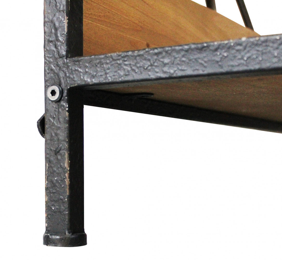 MOBILE BASIL. Mobile in ferro e legno con 4 ripiani Dimensioni: cm 62 x 49,5 x 147 h.