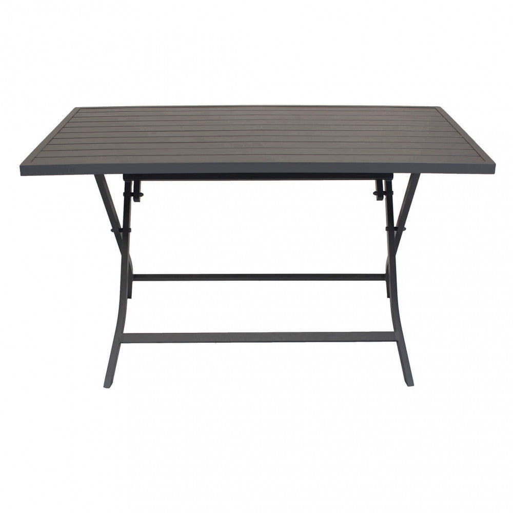 TAVOLO ALABAMA 70 X 130 PIEGHEVOLE. Struttura in alluminio BIANCO, TAUPE o ANTRACITE Dimensioni: cm 130 x 77 x 73 h. Arredo Giardino