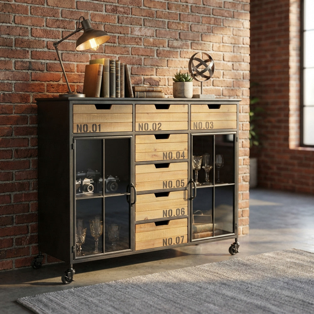 MOBILE CADEN. Dimensioni: cm 98,5 x 38,5 x 84 h. Arredo Giardino
