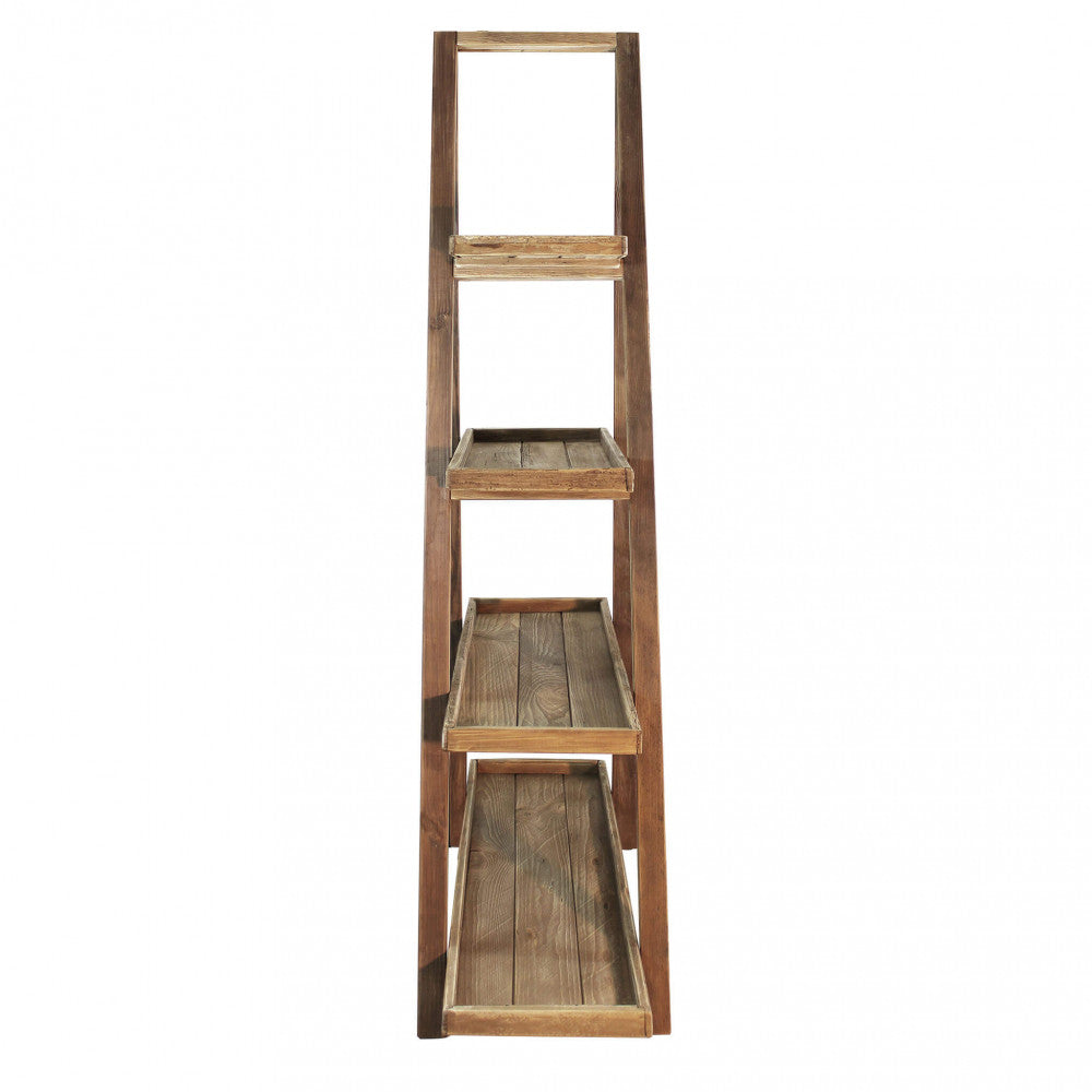 LIBRERIA CALLIE. Libreria in legno di pino riciclato Dimensioni: cm 120 x 43 x 183 h.