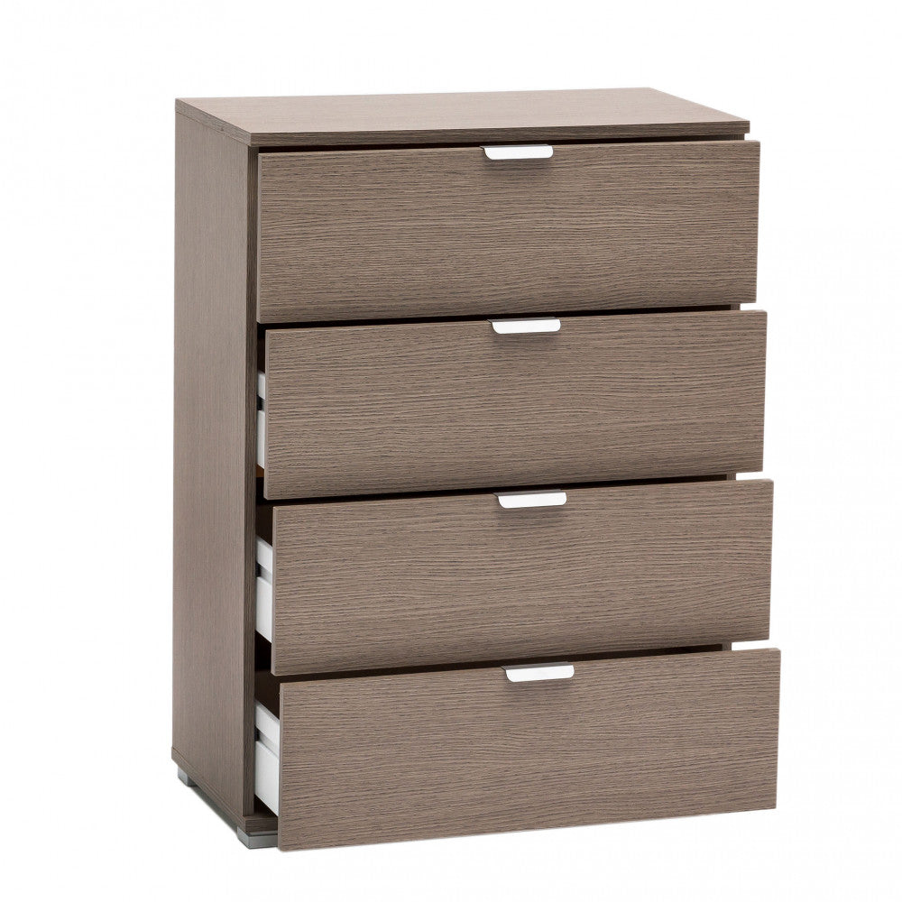 CASSETTIERA SAMOA 4 CASSETTI ROVERE GRIGIO. Dimensioni: cm 60 x 38 x 85 h.