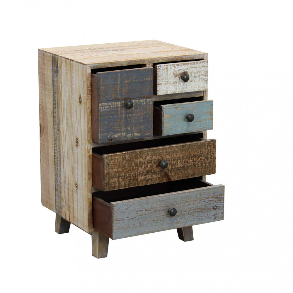 MOBILE WILSON. Mobile con 5 cassetti in legno colorato Dimensioni: cm 45 x 35 x 64 h.