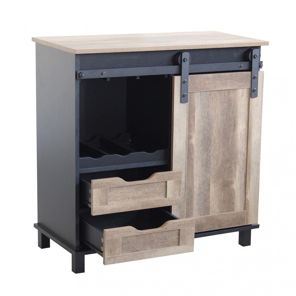 MOBILE IN LEGNO E FERRO YVAN. Mobile con 2 cassetti e 1 anta scorrevole in legno Dimensioni: cm 80 x 40 x 82 h.