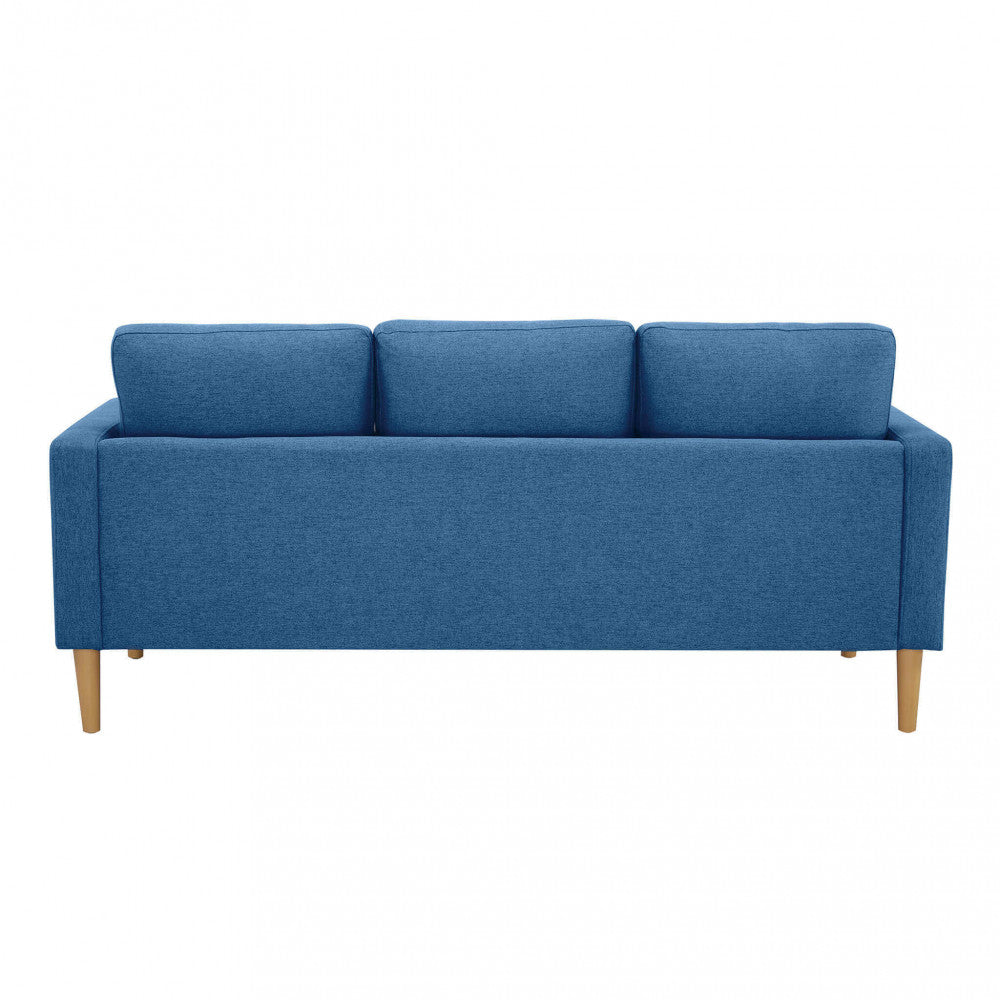 RAMSEY 3-SEATER SOFA. LIGHT GREY or DARK GREY or BLUE or BEIGE sofa with polypropylene legs. Dimensions: 180 x 73 x 82 h cm.