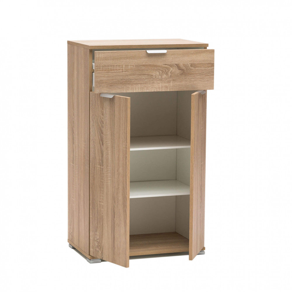MOBILETTO DOLMA CON 2 ANTA E 1 CASSETTO NATURALE. Dimensioni: cm 27 x 38 x 103 h.