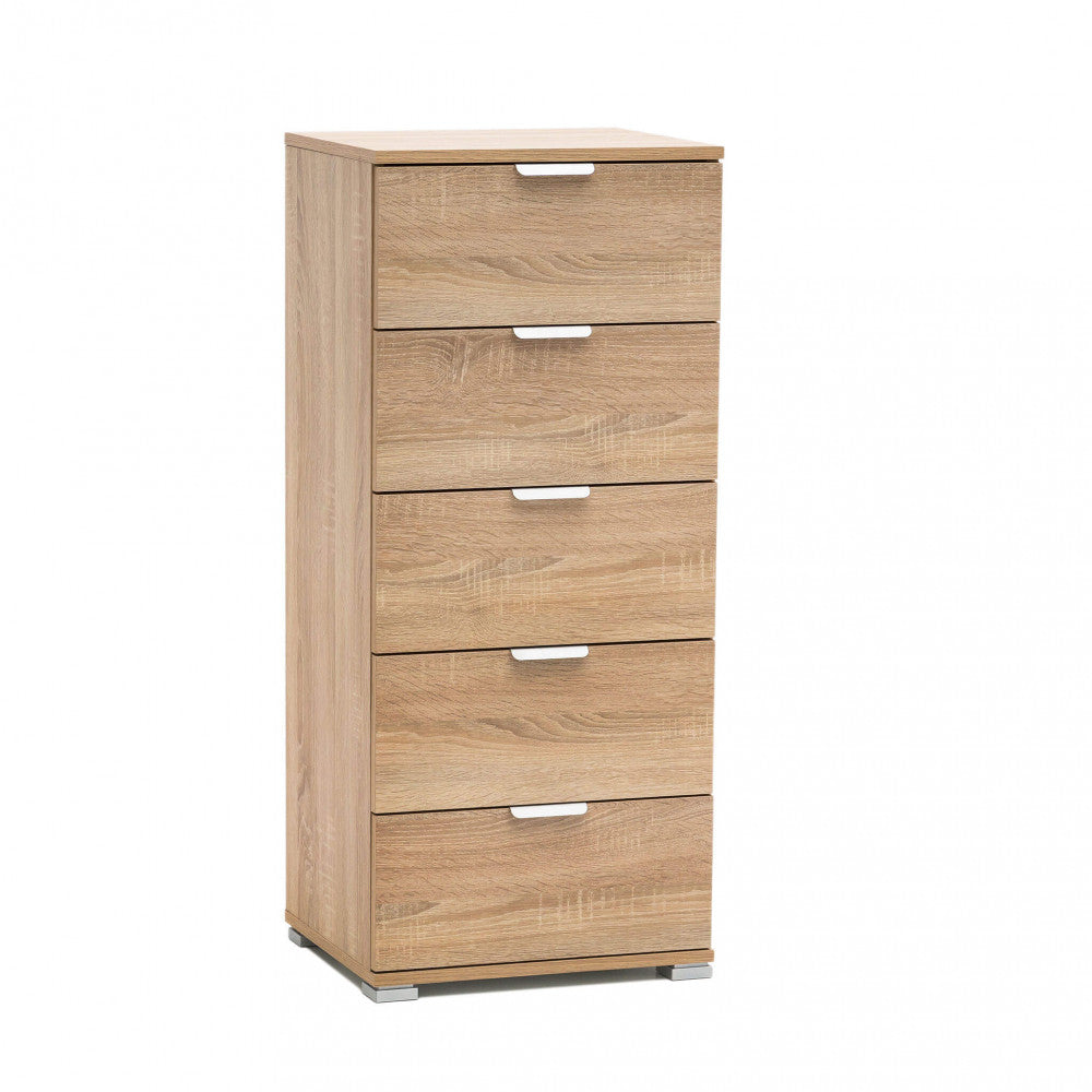 MOBILETTO KAUAI 5 CASSETTI NATURALE. Dimensioni: cm 45 x 38 x 103 h.