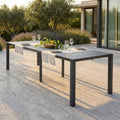 CONSOLLE 85 X 51,50/104/156/208/260. Struttura in alluminio verniciato BIANCO o ANTRACITE Dimensioni: cm 100 x 51,50/104/156/208/260 x 74 h.