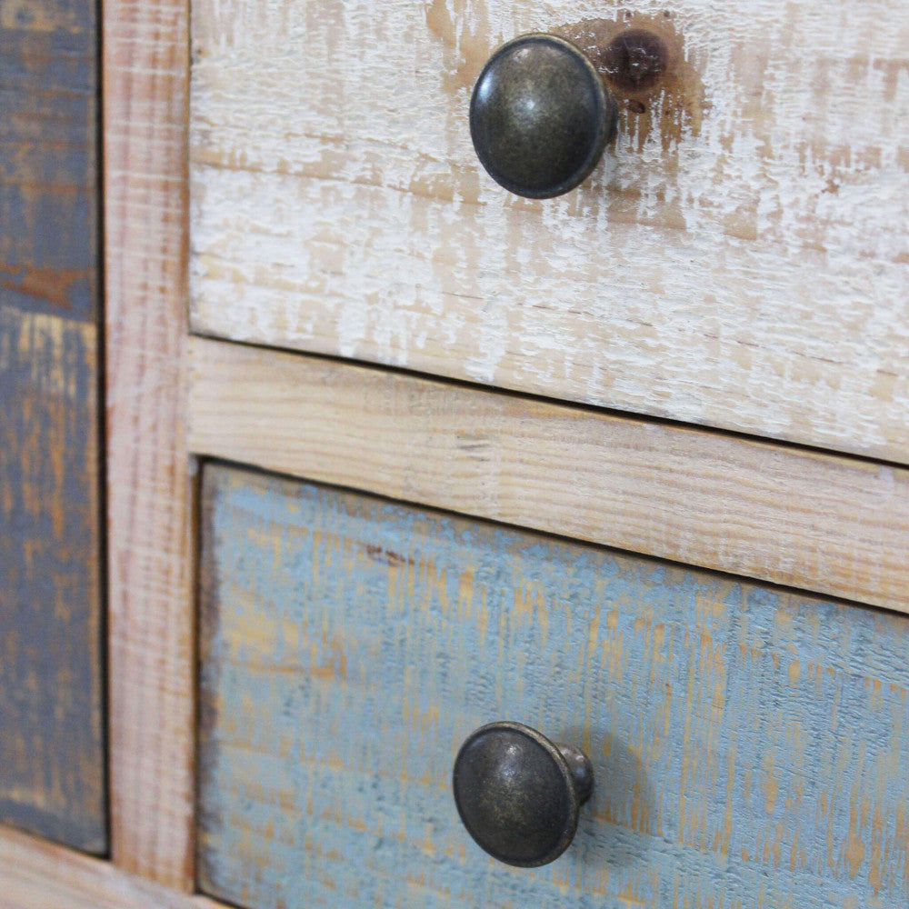 MOBILE WILSON. Mobile con 5 cassetti in legno colorato Dimensioni: cm 45 x 35 x 64 h.