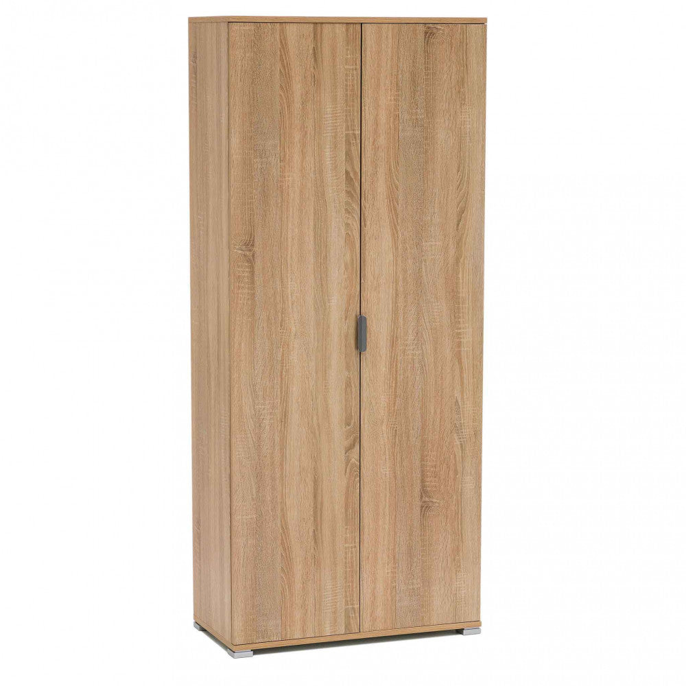 LEWIS 2-DOOR WARDROBE 180 NATURAL. Dimensions: 75 x 38 x 174 h cm.