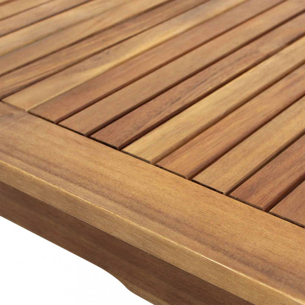 TAVOLO 80 X 80. Legno di Acacia massiccio spessore 22 mm misure delle gambe cm 4,5 x 4,5 Dimensioni: cm 80 x 80 x 74 h. Arredo Giardino