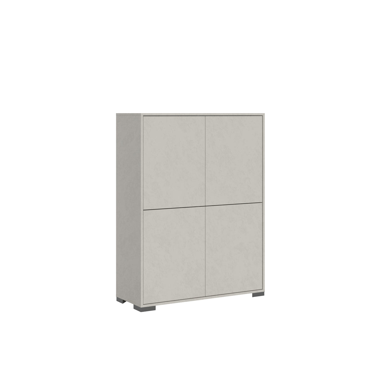 Credenza alta 4 ante 90x35x120 cm Ladinia cashmere