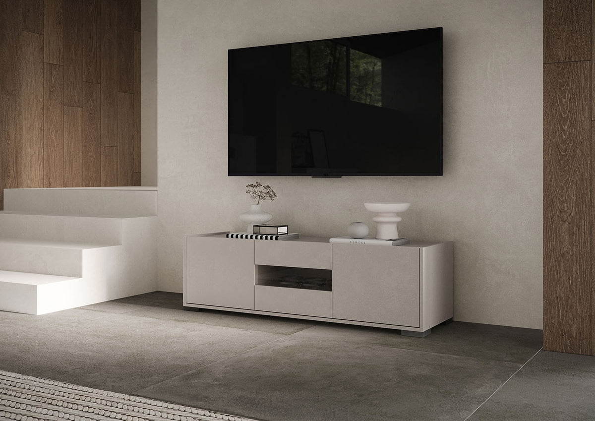 Porta TV 3 ante 130x40x40 cm Buscole cashmere