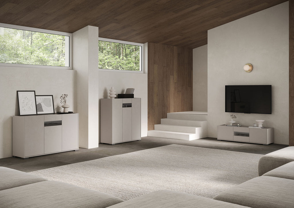 Credenza alta 2 ante 70x35x110 cm Buscole cashmere