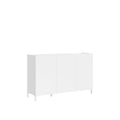 Madia 3 ante 130x40x84 cm Valzella bianco lucido