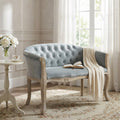 DIVANO COLEMAN IN VELLUTO GRIGIO. Dimensioni: cm 107 x 61 x 70 h.