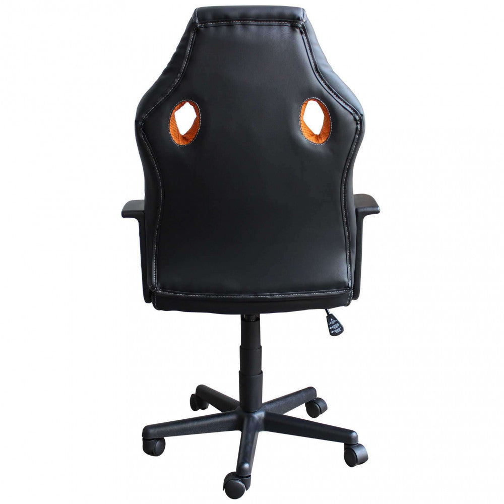 RED AND BLACK UNCHARTED GAMING CHAIR. Dimensions: 61 x 65 x 104-113.5 cm.
