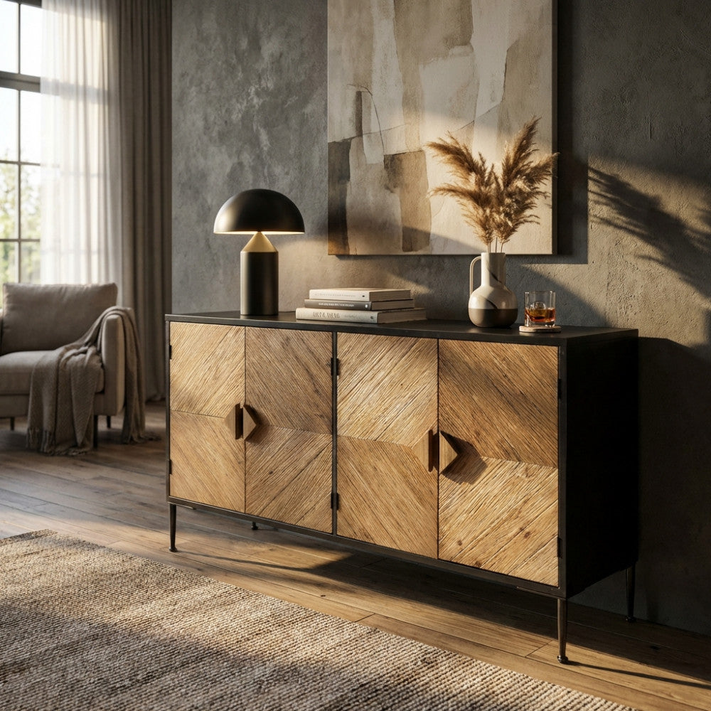 MOBILE DEREK. Dimensioni: cm 147 x 44 x 85 h.