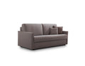 Divano letto Lampo con materasso H 16 sfoderabile in tessuto easy wash in poliestere profilo New Bronx Grigio