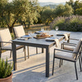 TAVOLO CUBA ALLUNGABILE 150/210 X 90. Struttura in alluminio verniciato BIANCO o TAUPE o TORTORA o ANTRACITE Dimensioni: cm 150/210 x 90 x 75 h. Arredo Giardino