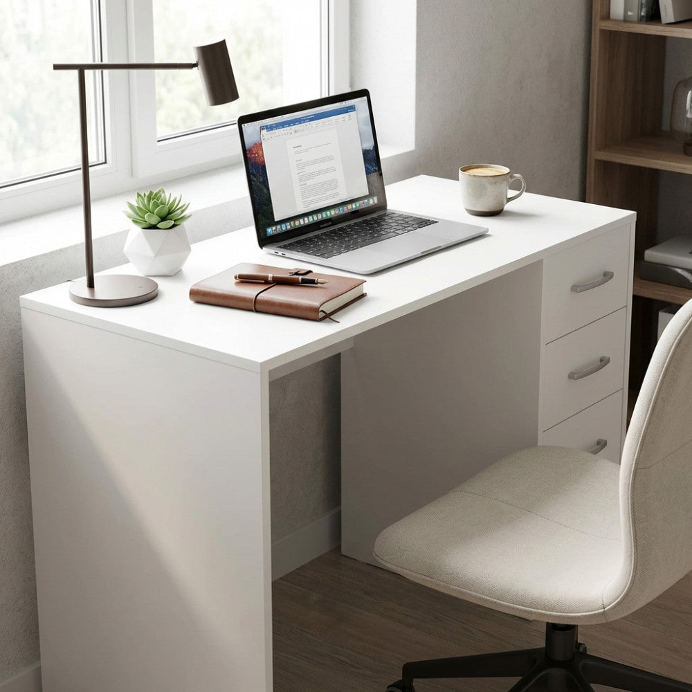 PORTA PC TOPAZ BIANCO. Porta PC in legno BIANCO Dimensioni: cm 120 x 50 x 74 h.
