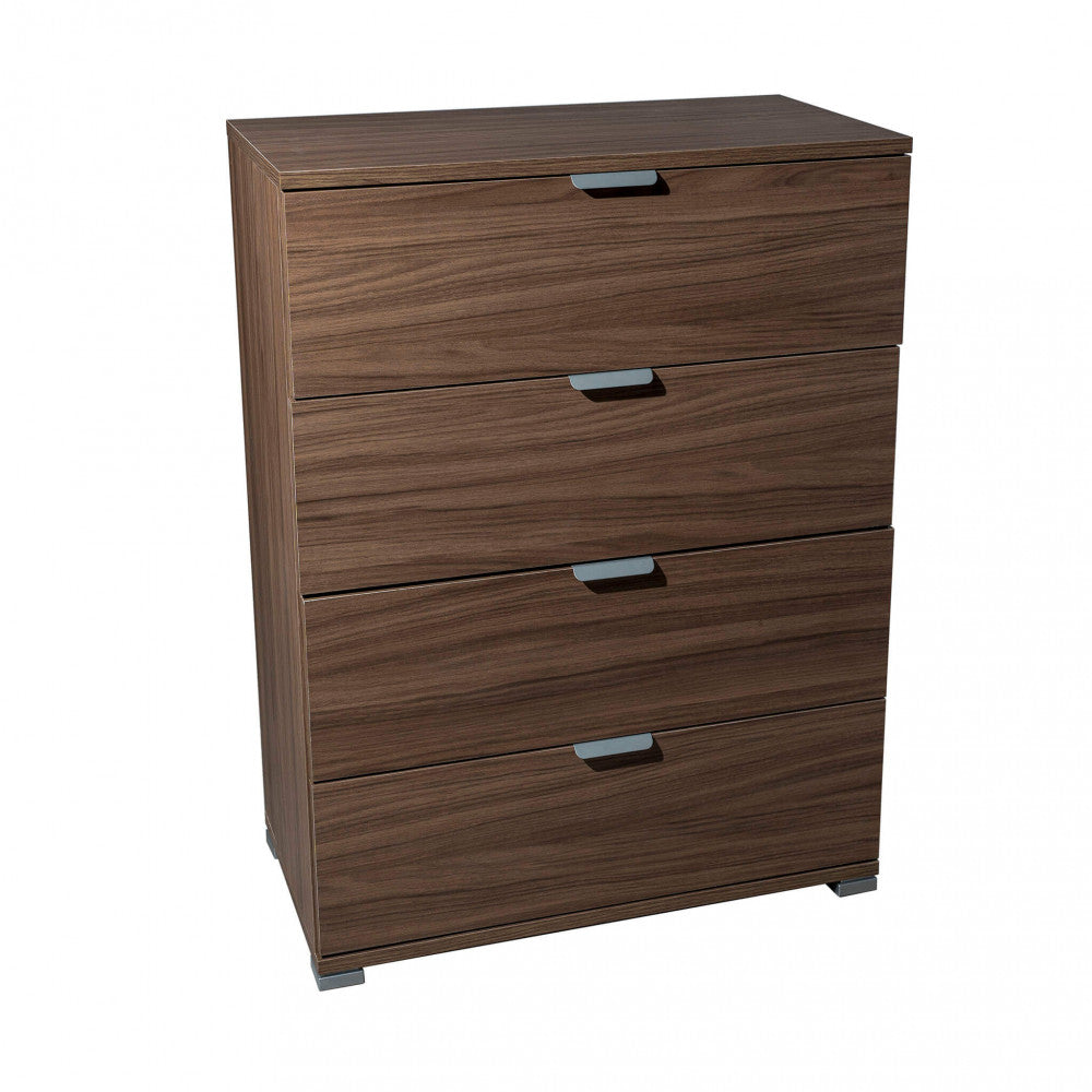 CASSETTIERA SAMOA 4 CASSETTI TINTA NOCE. Dimensioni: cm 60 x 38 x 85 h.