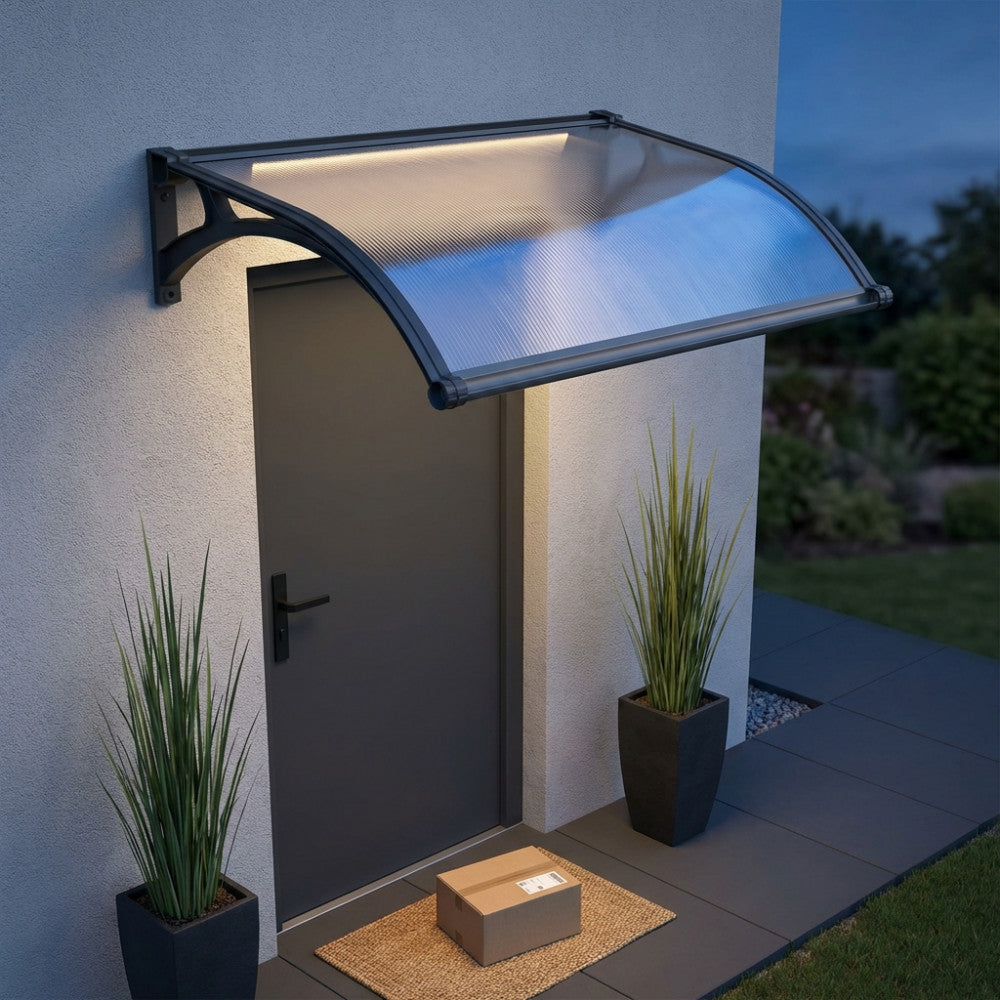 RAINBOW ANORAK WITH LED OPAQUE HONEYCOMB 100 X 120. Awning with LED, SOLAR PANEL and 5.2 mm ABS Polycarbonate arms, self-charging and maintenance-free. Dimensions: 100 x 120 cm / D.95 x 115.