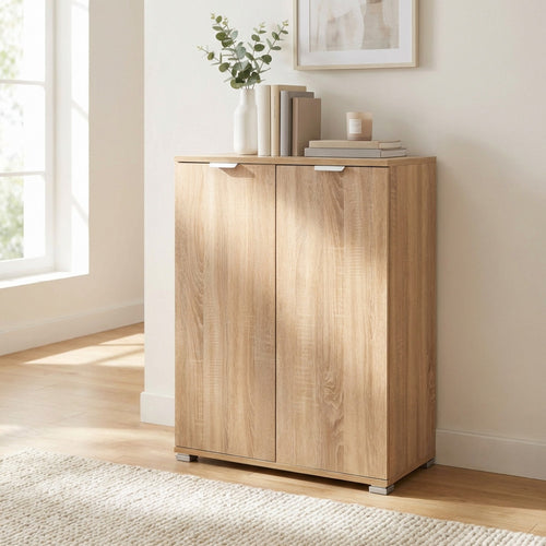 BORA 2-DOOR NATURAL CABINET. Dimensions: 60 x 38 x 85 cm h.