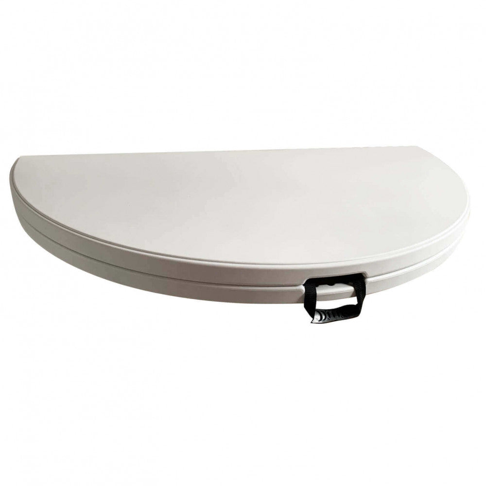 TAVOLO CATERING ò 150 PIEGHEVOLE. Struttura in metallo verniciato a polvere piano in abs colore bianco ò tubo verniciato grigio: 32 x 1,0 mm Dimensioni: cm 150 x 74 h. Arredo Giardino