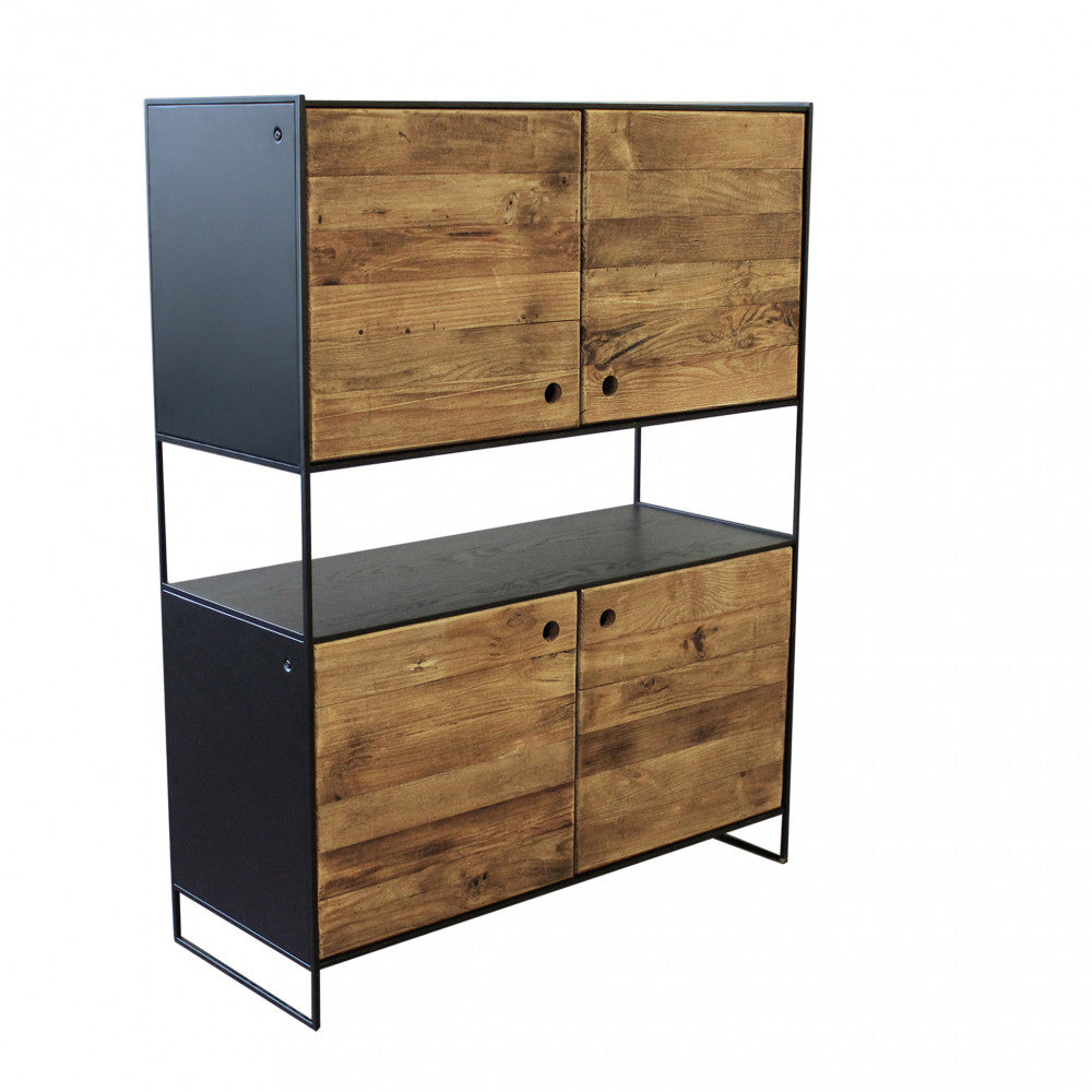 MOBILE ANSELM. Mobile in legno di pino riciclato Dimensioni: cm 100 x 40 x 131 h.