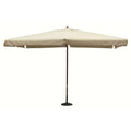 OMBRELLONE FANTASY P/C 3 X 4. Telo AVORIO, VERDE SCURO, Bordeaux palo in legno ò48 mm telo poliestere 180 gr 8 stecche, antivento e mantovana Dimensioni: m 3 x 4. Arredo Giardino