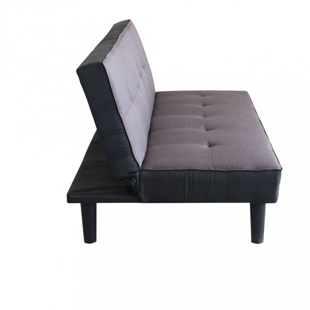 DIVANO LETTO ALVIN. Divano Letto ANTRACITE MELANGE struttura in metallo e legno Dimensioni: D.180x86x78/DL.180x105x38.