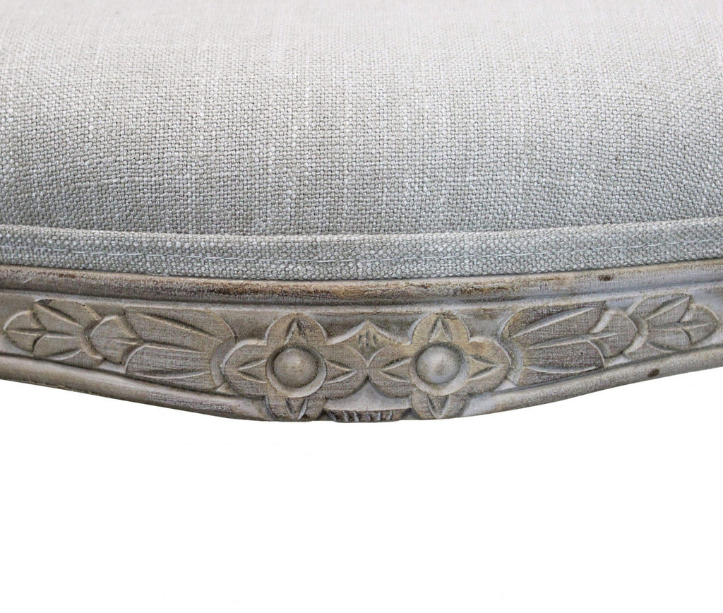 ROMY CHAIR IN GREY FABRIC. Dimensions: 52 x 49 x 90 cm h.