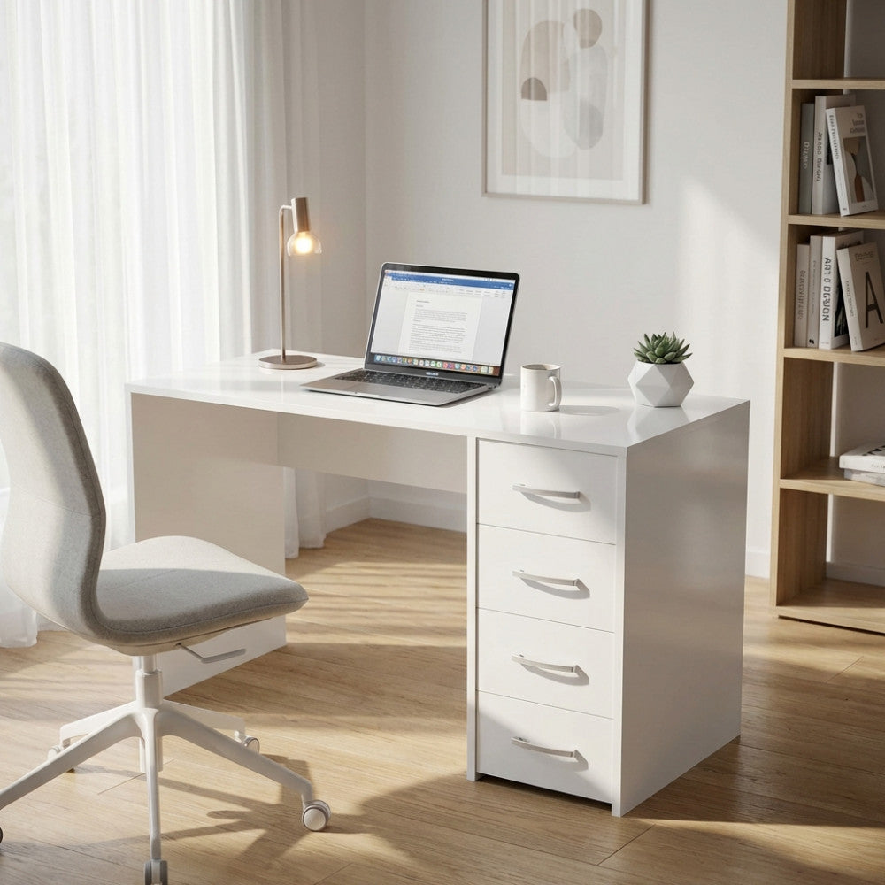 PORTA PC TOPAZ BIANCO. Porta PC in legno BIANCO Dimensioni: cm 120 x 50 x 74 h.