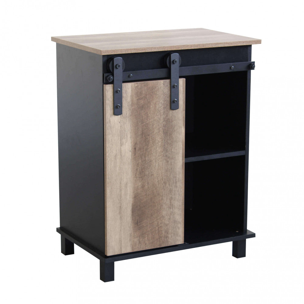 MOBILE IN LEGNO E FERRO XAVIER. Mobile con 1 anta scorrevole in legno Dimensioni: cm 60 x 40 x 78 h.