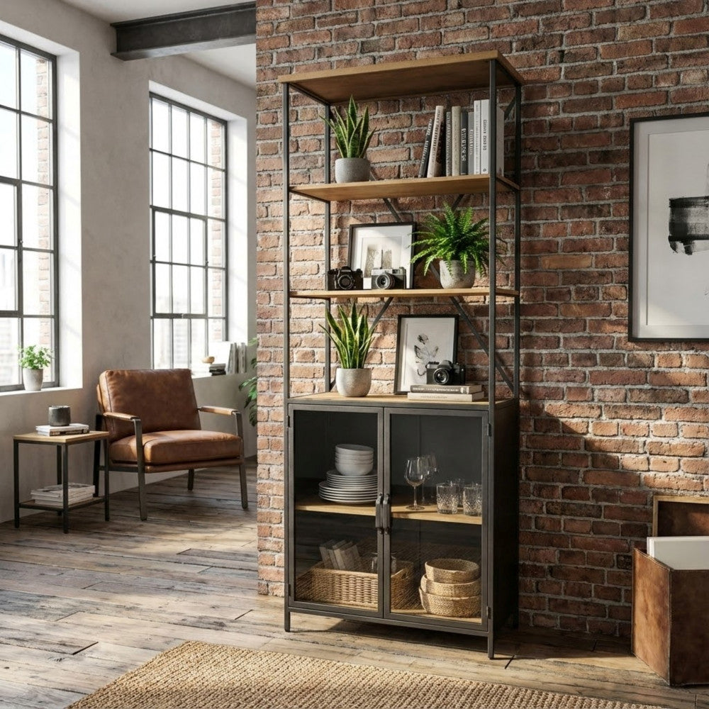 MOBILE BROCK. Dimensioni: cm 68 x 39 x 183 h.