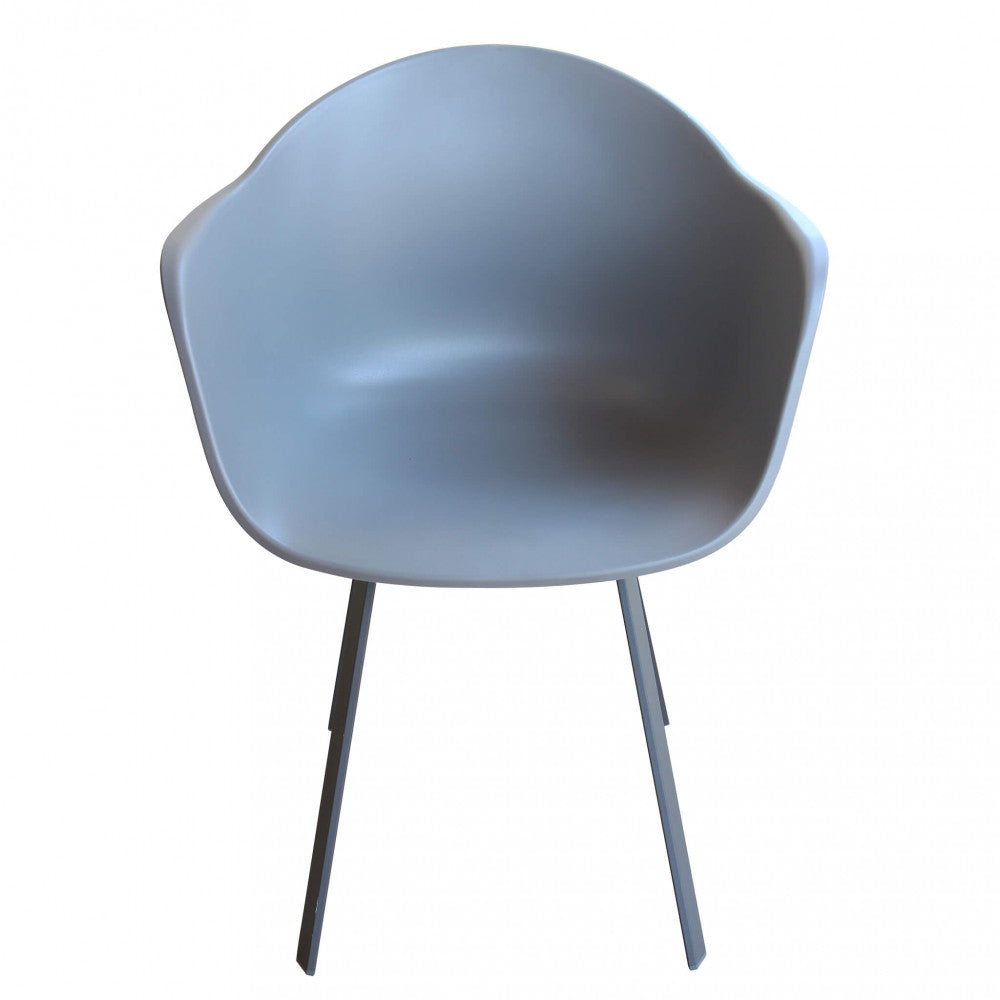 POLTRONA MAUI. Struttura in allumino BIANCO o ANTRACITE seduta in PP Dimensioni: cm 63 x 55 x 79 h. Arredo Giardino
